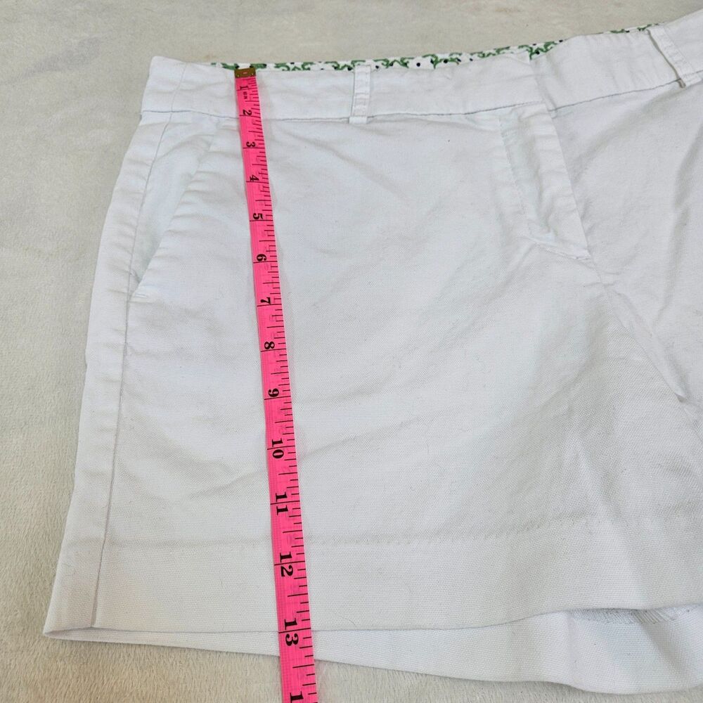 Kenar White Shorts Women Size 8 Flat Front Medium Rise Vacation Beach Summer - Picture 6 of 9